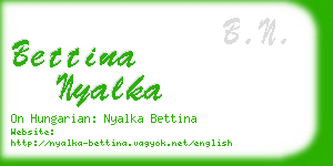 bettina nyalka business card